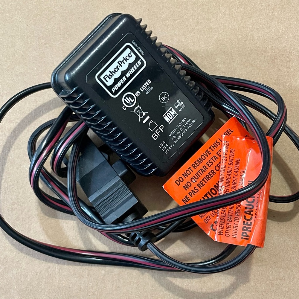 Fisher-Price Power Wheels Battery Charger 12V OEM